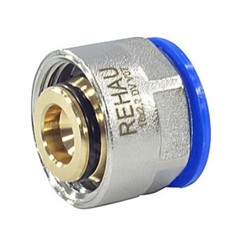 Евроконус латунный Дн 16-2,2-3/4" для PE-X труб обжим накидная гайка RAUTITAN flex Rehau в Хабаровске