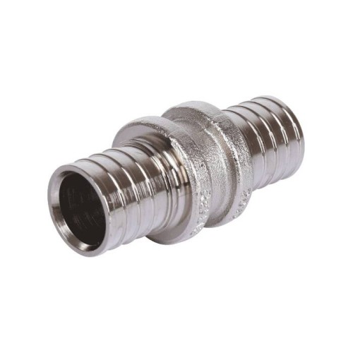 Муфта латунная для PE-X труб Дн 20 оцинкованная RAUTHERM S Rehau в Хабаровске