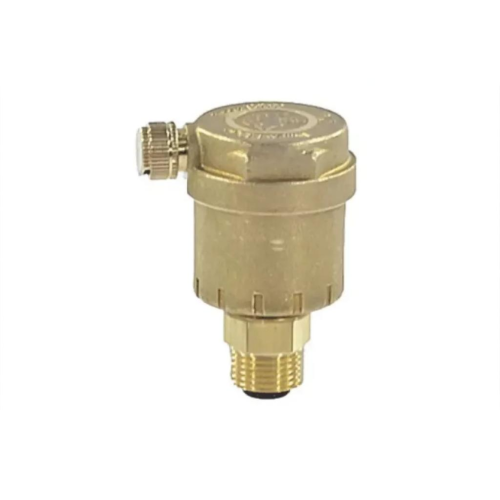 Воздухоотводчик автоматический латунный Ду-10 (3/8") Ру-14 НР (НАР) прямой с запорным клапаном Giacomini R88I в Хабаровске