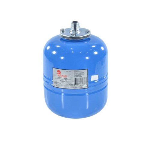 Гидроаккумулятор вертикальный нержавеющий с наружной резьбой и контрфланцем Wester Premium WAV 10 бар 8 л в Хабаровске