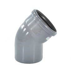 Отвод канализационный PP-H серый Дн 40 87гр б/нап в/к VALFEX