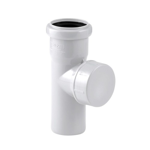 Ревизия канализационная PP-M с крышкой белая Дн 110 бесшумный б/нап в/к RTP (РосТурПласт) в Хабаровске