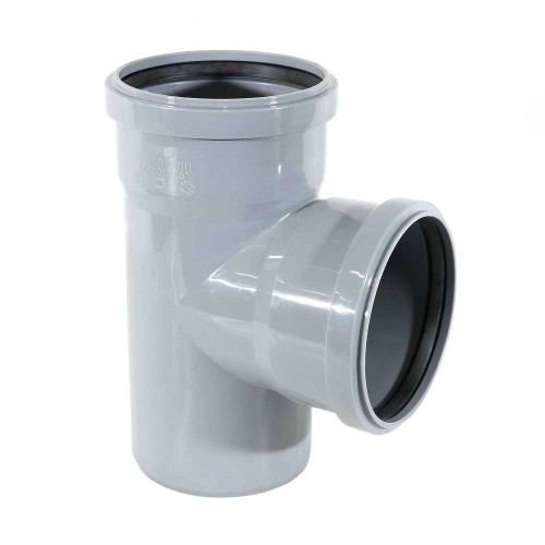 Тройник канализационный PP-H серый Дн 32-32 45гр б/нап в/к VALFEX в Хабаровске
