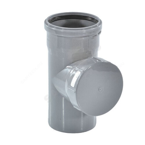 Ревизия канализационная PP-H с крышкой серая Дн 110 б/нап в/к RTP (РосТурПласт) в Хабаровске