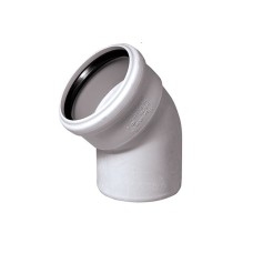 Отвод канализационный PP-M белый Дн 110 30гр бесшумный б/нап в/к RTP (РосТурПласт)