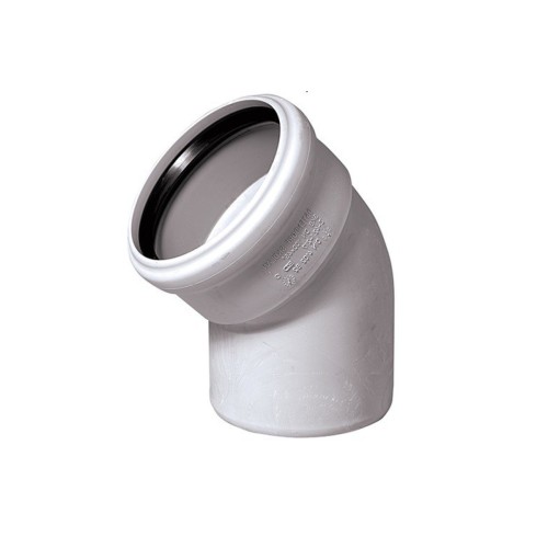 Отвод канализационный PP-M белый Дн 110 30гр бесшумный б/нап в/к RTP (РосТурПласт) в Хабаровске