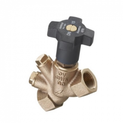Клапан балансировочный бронзовый ручной с внутренней резьбой 1,6 МПа Aquastrom F Oventrop 15 мм в Хабаровске