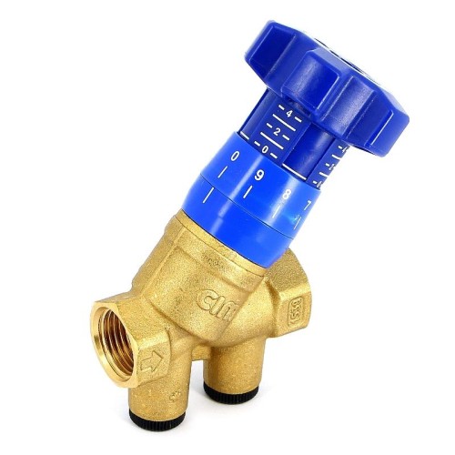 Клапан балансировочный латунный ручной с внутренней резьбой 2,5 МПа CIM 787OT Cimberio 20 мм в Хабаровске