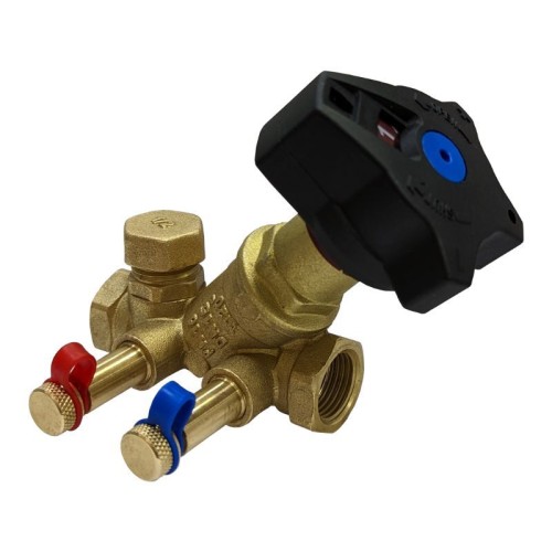 Клапан балансировочный латунный ручной с внутренней резьбой 1,6 МПа STAD.BY-1 Цветлит 25 мм в Хабаровске