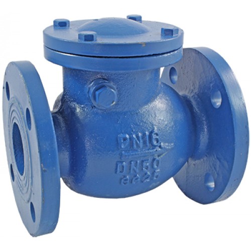 Клапан обратный чугунный Y-тип фланцевый 1,6 МПа RD30 АДЛ 65х240 мм в Хабаровске