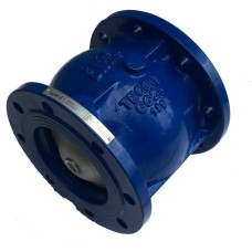 Клапан обратный чугунный осевой пружинный фланцевый 1,6 МПа CA3241 Tecofi 80 мм