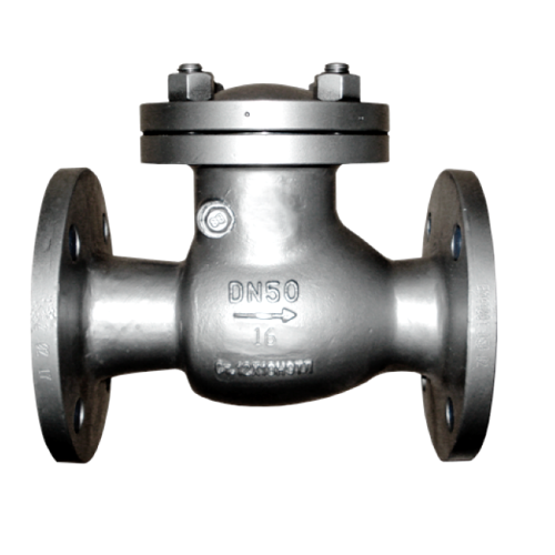 Клапан обратный стальной поворотный фланцевый 1,6 МПа 19с76нж 100х350 мм в Хабаровске