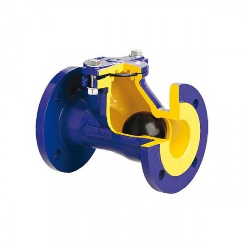 Клапан обратный чугунный Y-тип фланцевый NBR 1,6 МПа D-022 ABRA 40х180 мм в Хабаровске