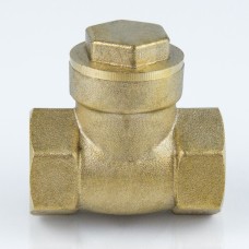 Клапан обратный латунный Y-тип с внутренней резьбой EPDM 1,6 МПа Aquasfera 3004 Aquasfera 20х50 мм