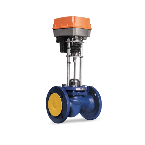 Клапан запорно-регулирующий чугуный односедельный с электроприводом фланцевый 1,6 МПа TRV Теплосила 20х150 мм в Хабаровске