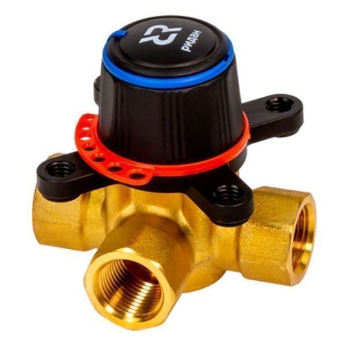 Клапан регулирующий латунный трехходовой с внутренней резьбой 1,0 МПа HRB-3R Ридан 50х125 мм 2" в Хабаровске