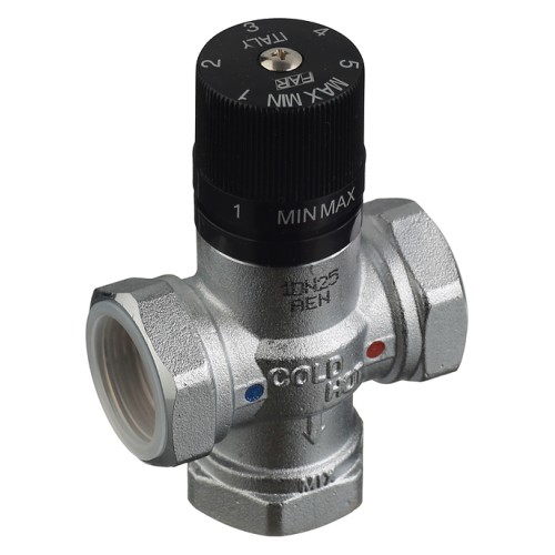 Клапан смесительный латунный термостатический с внутренней резьбой 1,0 МПа TermoFar FAR 25 мм 1" в Хабаровске