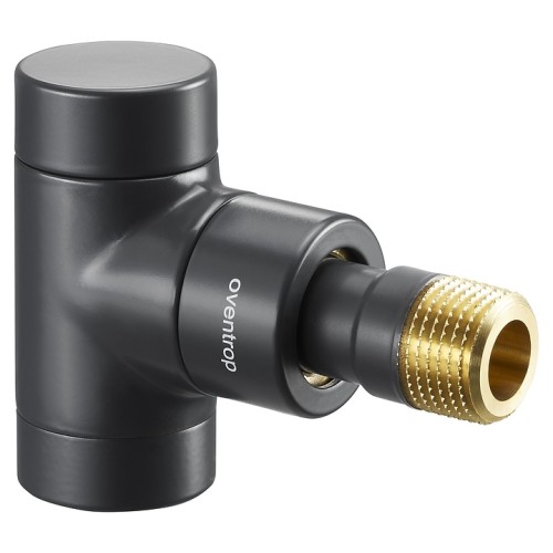 Клапан термостатический угловой Ду-15 (1/2") Ру-10 ВР-НР (ВН-НАР) черный серия E Oventrop в Хабаровске