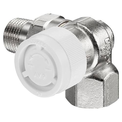 Клапан термостатический трехосевой правый Ду-15 (1/2") Ру-10 ВР-НР (ВН-НАР) серия AV9 Oventrop в Хабаровске