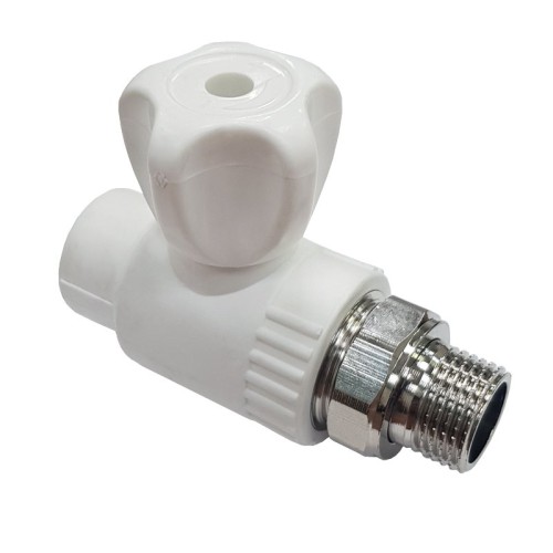 Клапан запорный PP-R наружная резьба 2,5 МПа VALFEX 20 мм 1/2" ГОСТ 32415-2013 в Хабаровске