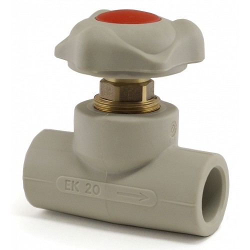 Клапан запорный проходной PP-R с внутренней пайкой 2,0 МПа Wavin Ekoplastik 32 мм ГОСТ 32415-2013 в Хабаровске