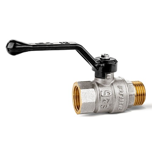 Кран запорный латунный со спускником стандартнопроходной с ручкой-рычагом ВР (ВН) Ру 40 LD Pride LD 15 мм 1/2" в Хабаровске