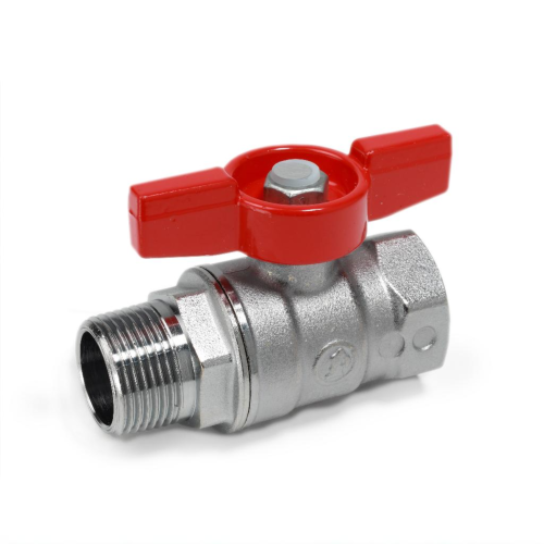 Кран запорный латунный полнопроходной с ручкой-бабочкой ВР-НР Ру 42 R914 Giacomini 15х67 мм 1/2" в Хабаровске