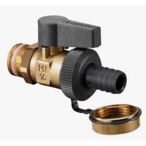 Кран запорный латунный полнопроходной с ручкой-рычагом НР-штуцер Ру 16 Optiflex KFE Oventrop 15 мм 1/2" в Хабаровске