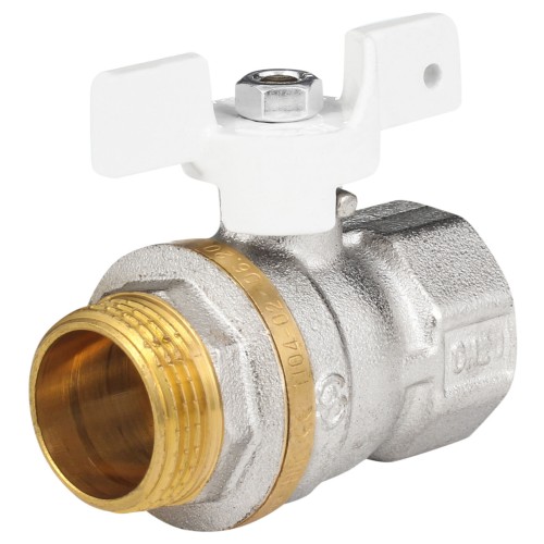 Кран запорный латунный стандартнопроходной с ручкой-бабочкой ВР (ВН) Ру 40 Aquasfera Standard 1133 Aquasfera 15 мм 1/2" в Хабаровске