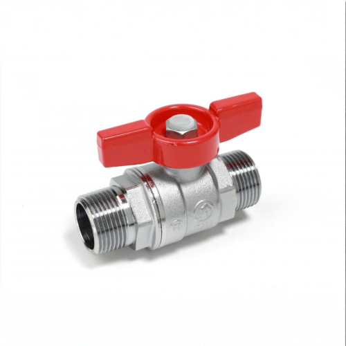 Кран запорный латунный полнопроходной с ручкой-бабочкой НР Ру 42 R913 Giacomini 15х73 мм 1/2" в Хабаровске