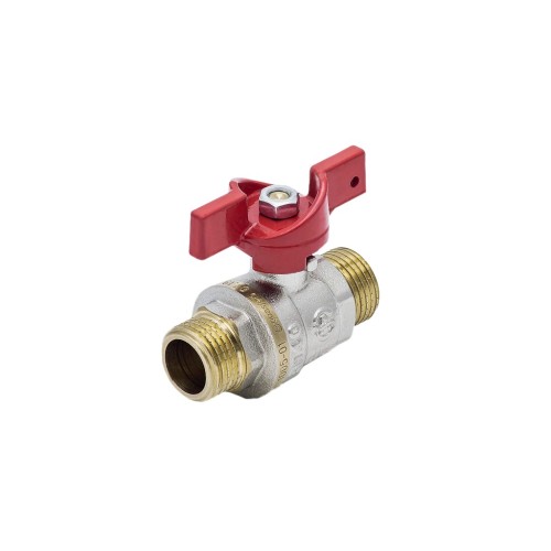 Кран запорный латунный полнопроходной с ручкой-бабочкой НР Ру 40 BV.515 MVI 20 мм 3/4" в Хабаровске