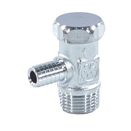 Кран шаровый латунный сливной стандартнопроходной НР-штуцер Ру 10 R65D Giacomini 10 мм 3/8" в Хабаровске