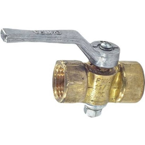 Кран латунный трехходовой стандартнопроходной для манометра с фланцем и ручкой ВР-НР Ру 16 OR 15 мм 1/2" в Хабаровске