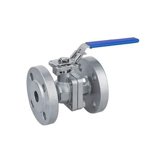 Кран запорный трехсоставной нержавеющий фланцевый полнопроходной ручка-рычаг Ру 16 Benarmo 125 мм в Хабаровске