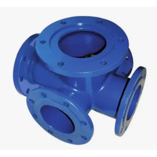 Крест с пожарной подставкой фланцевый ППКФ Ду 300-300 ВЧШГ с ЦПП цинк+AL ГОСТ ISO 2531-2012 в Хабаровске