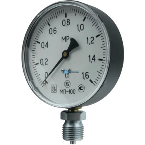 Манометр радиальный диаметр 100мм 0-25 кгс/см2 (0-2,5 МПа) G1/2" МП-100 Завод теплотехнических приборов в Хабаровске
