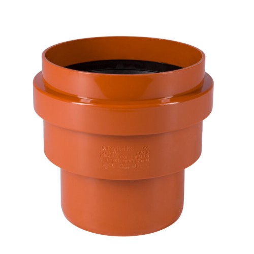 Переход НПВХ (ПВХ) Дн 200 коричневый безнапорный на гладкий конец керамической трубы Ostendorf KGUS в Хабаровске