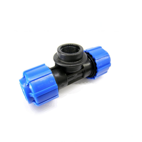 Тройник ПЭ компрессионный Дн 63-1 1/4"-63 Ру-16 НР (НАР) VALFEX в Хабаровске