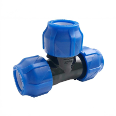 Тройник ПЭ компрессионный Дн 63-40 Ру-16 переходной VALFEX