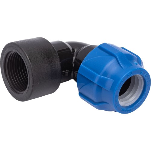 Отвод ПЭ компрессионный Дн 63-1 1/4" 90гр Ру-10 ВР (ВН) RTP (РосТурПласт) в Хабаровске