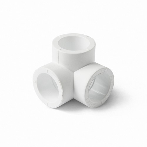 Тройник двухплоскостной PP-R Дн 20 белый Pro Aqua в Хабаровске