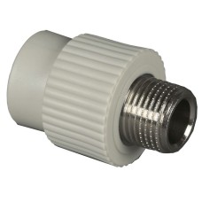 Муфта PP-R комбинированная серая НР (НАР) Дн 32-1" ОК Wavin Ekoplastik