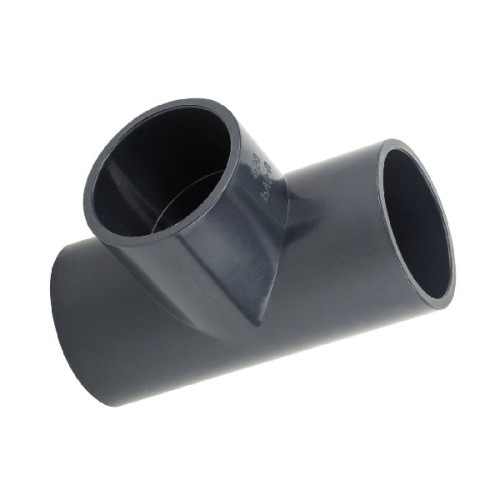 Тройник ПВХ клеевой Дн 110 90гр Ру-16 серый напорный Aquaviva в Хабаровске