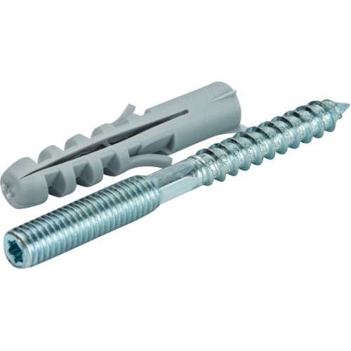 Шпилька стальная сантехническая М8х80 с дюбилем М10х50 STOUT в Хабаровске