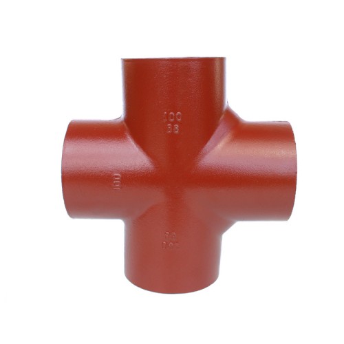 Крестовина чугунная SML Ду 150-100-100 88гр безраструбная Китай в Хабаровске