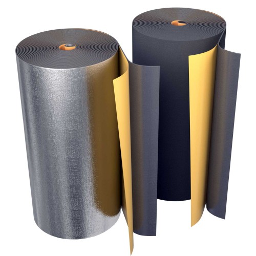 Рулон из вспененного полиэтилена 5/1,0-20 (Т<95°C) самокл с фольг чёрн Energoflex BLACK STAR DUCT AL в Хабаровске