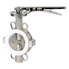 Затвор ручной с нержавеющий диском и рукояткой межфланцевый 1,6 МПа EPDM Genebre 2104 Genebre 150 мм