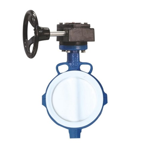 Затвор с чугунным диском и редуктором межфланцевый 2,5 МПа EPDM VP4458 Tecofi 200 мм в Хабаровске