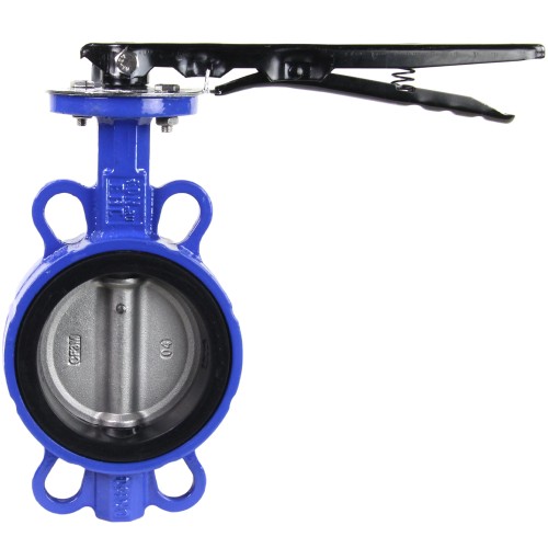 Затвор ручной с нержавеющий диском и рукояткой межфланцевый 1,6 МПа EPDM VPI4449 GGG50 Tecofi 65х45,5 мм в Хабаровске