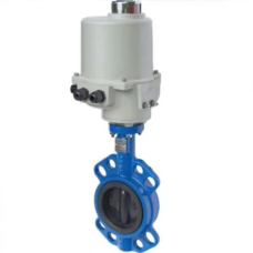 Затвор с чугунным диском и электроприводом межфланцевый 1,6 МПа EPDM ЗПФ GG25 ЛАЗ 150х55 мм